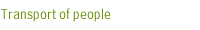 Transport of people